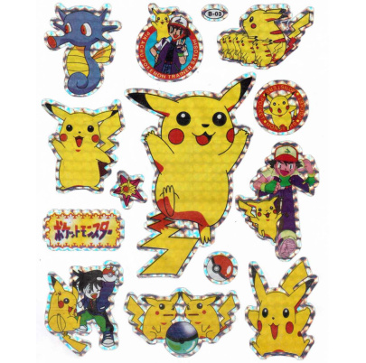 Pokémon nálepky magic hárok motív 5