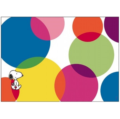 Snoopy papierové prestieranie Veľa bodiek