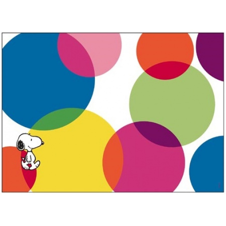 Snoopy papierové prestieranie Veľa bodiek