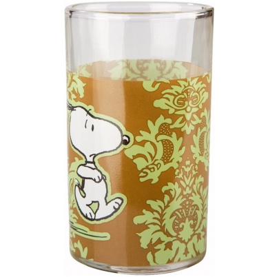 Snoopy pohár 200 ml hnedo zelený