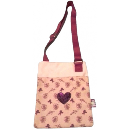 Taška cez rameno Fialové srdce