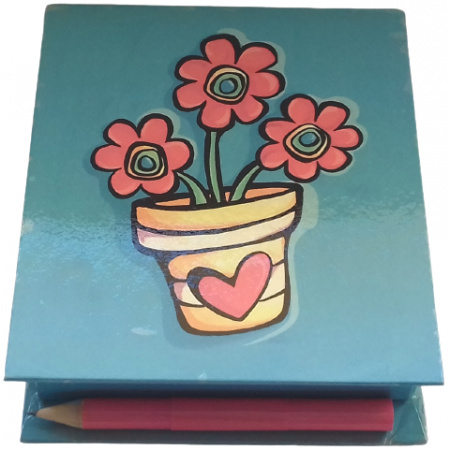 Poznámkové papieriky s ceruzkou