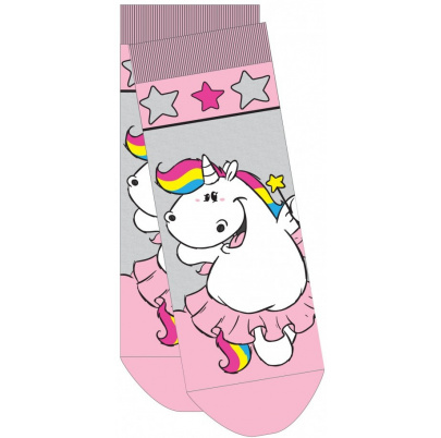 Pummeleinhorn kúzelné členkové ponožky ružové 36-41