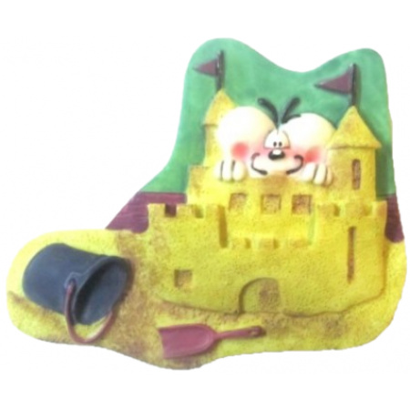 Diddl magnetka Hrad z piesku