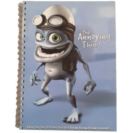 Crazy frog zápisník A4 krúžkový