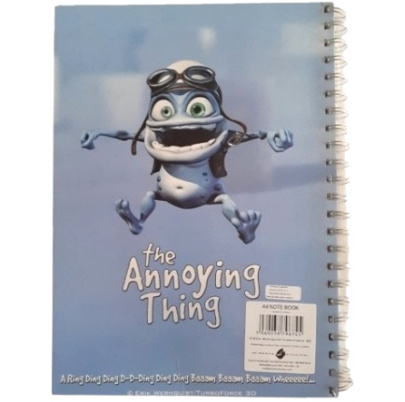 Crazy frog zápisník A4 krúžkový