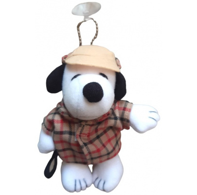 Snoopy plyš s prísavkou kostým Detektív