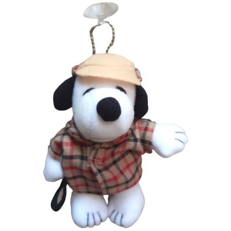 Snoopy plyš s prísavkou kostým Detektív