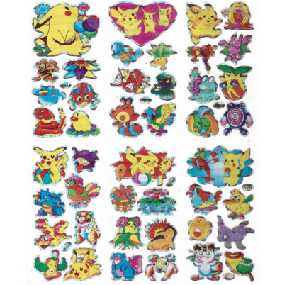 Pokémon nálepky magic hárok motív 6