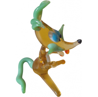 Sklenená figúrka Líška