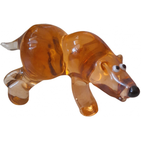 Sklenená figúrka Medveď