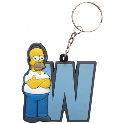 Simpsons kľúčenka abeceda W