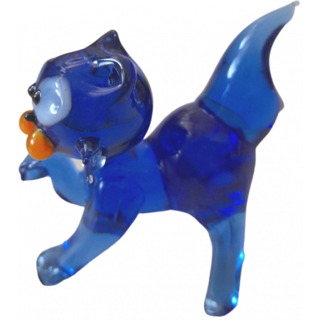 Sklenená figúrka Kocúr