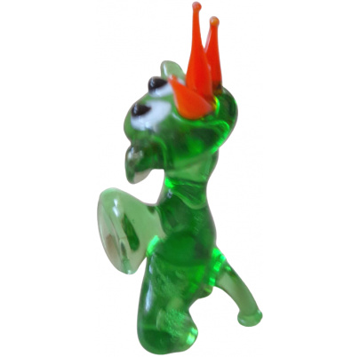 Sklenená figúrka Žaba