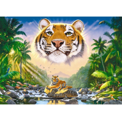 3000 ks puzzle Kráľ džungle