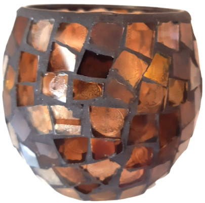 Svietnik Mozaiková guľa Jantár