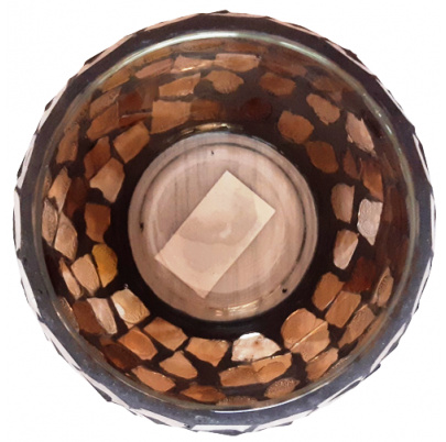 Svietnik Mozaiková guľa Jantár