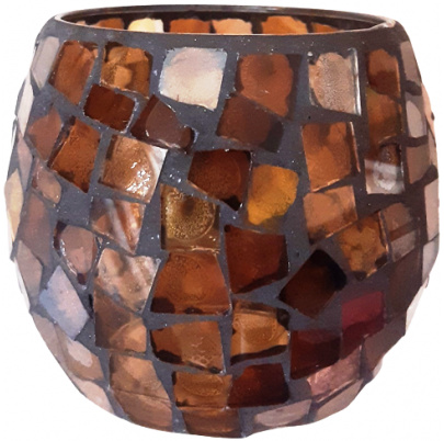 Svietnik Mozaiková guľa Jantár