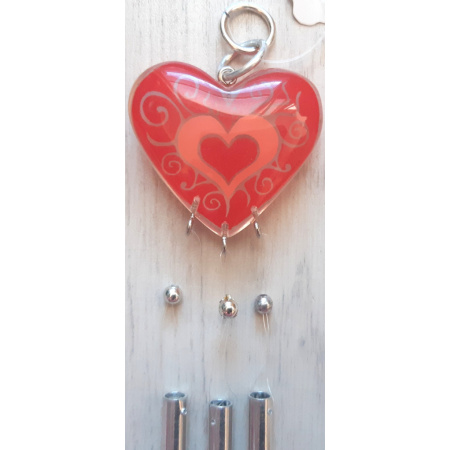 Zvonkohra Červené srdce a ornamenty