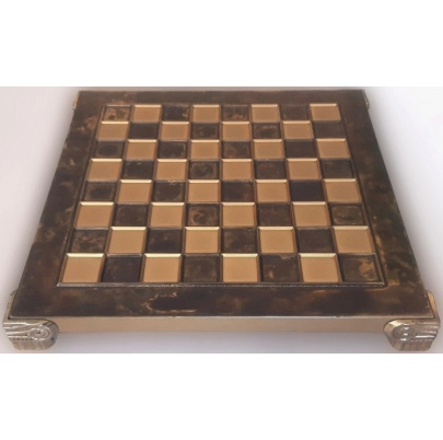 Šachy kovové Alexander Veľký - hnedá