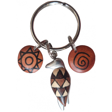 Kľúčenka Orol + 2 drevené guľôčky