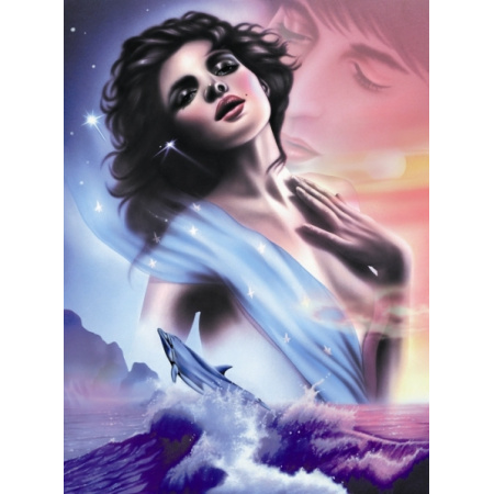 500 ks puzzle Dievča s delfínom