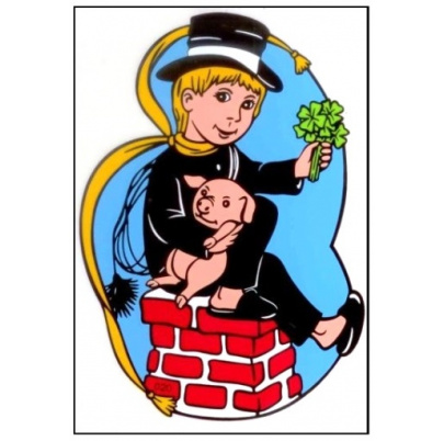 Fólia na okno pohľadnica Kominár