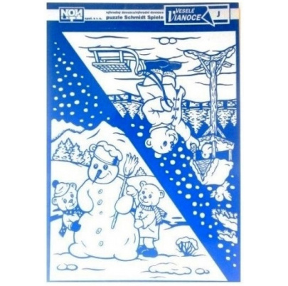 Fólia na okno Snehuliak a Medvedík