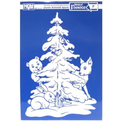 Fólia na okno Zasnežený strom