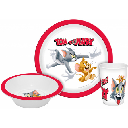 Tom a Jerry detský riad plastový 3 kusy