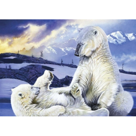 1000 ks puzzle Ľadové medvede