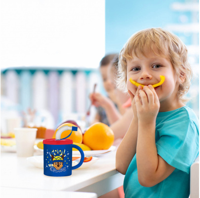 Paw Patrol Chase hrnček 210 ml so slamkou