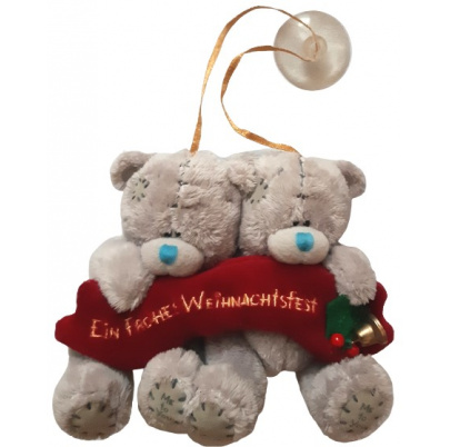 Plyšové medvede 12 cm Veselé Vianoce