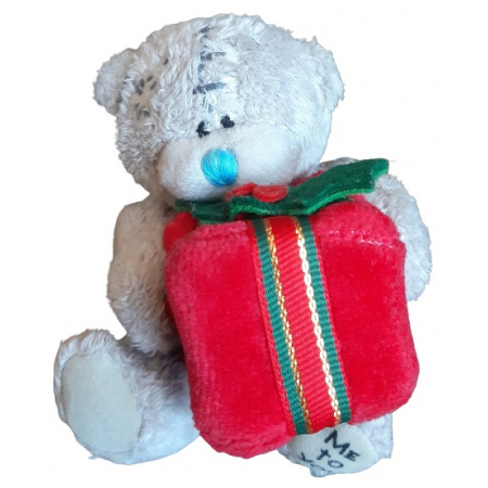 Plyšový medveď 8 cm Vianočný balíček