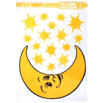 Fólia na okno Mesiac a hviezdy