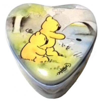 Sviečka v plechovom srdci Bono