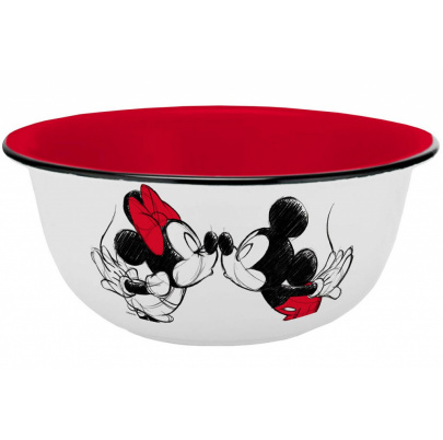 Mickey miska 600 ml Bozk skica smaltovaný vzhľad