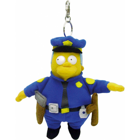 Simpsons plyšová kľúčenka Náčelník Wiggum