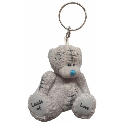 Plyšová kľúčenka medveď 8 cm Veľa lásky