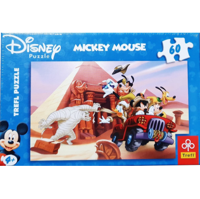 60 ks puzzle Mickey a kamaráti Pri pyramíde