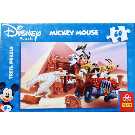 60 ks puzzle Mickey a kamaráti Pri pyramíde