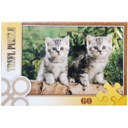 60 ks puzzle Dve mačky