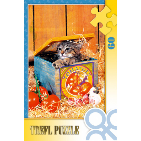 60 ks puzzle Mačiatko v debničke