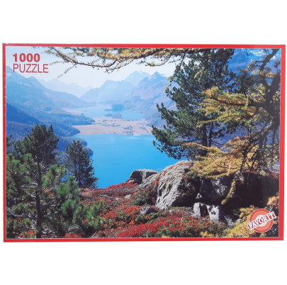 1000 ks puzzle Silsersee, Švajčiarsko