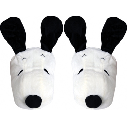 Snoopy plyšové papuče 38/40 Mávajúce uši