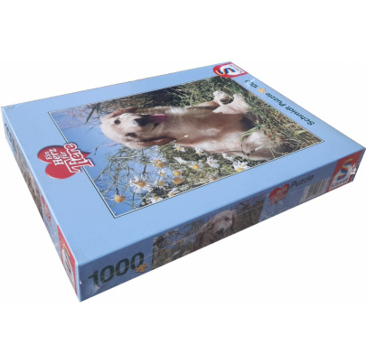 1000 ks puzzle Zlatý retríver