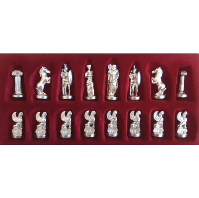 Šachy kovové Malá sfinga - modrá