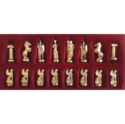 Šachy kovové Malá sfinga - modrá