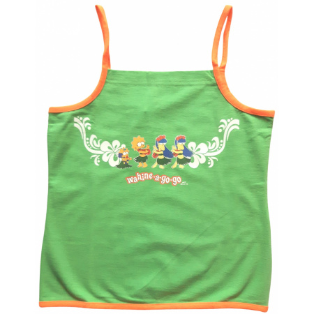 Simpsons dievčenský top XS zelený Wahine
