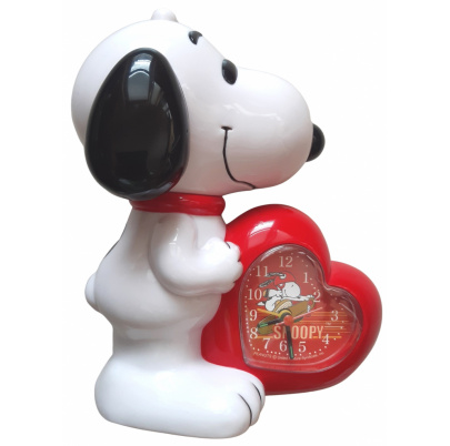 Snoopy s budíkom srdce